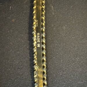 Cowgirl Navy Blue with Silver Chain Accent Belt Sz 26